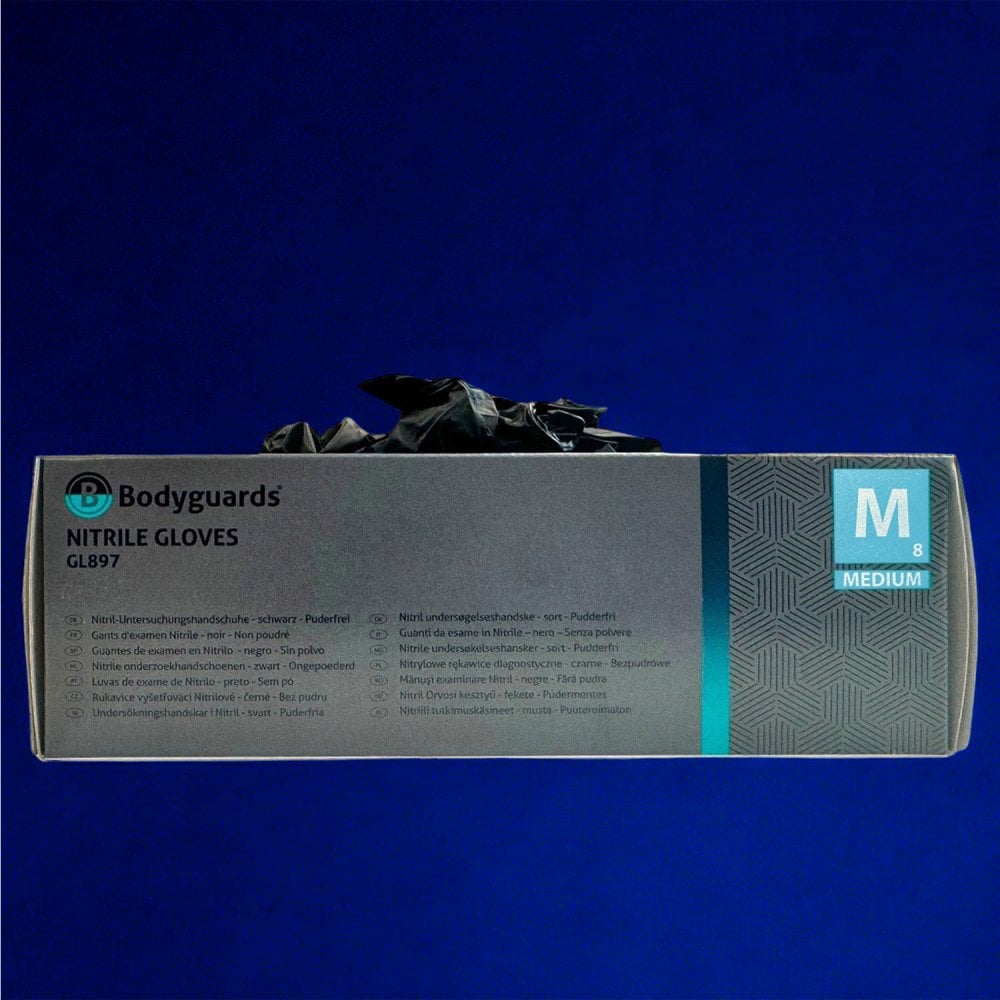 Black Nitrile Gloves