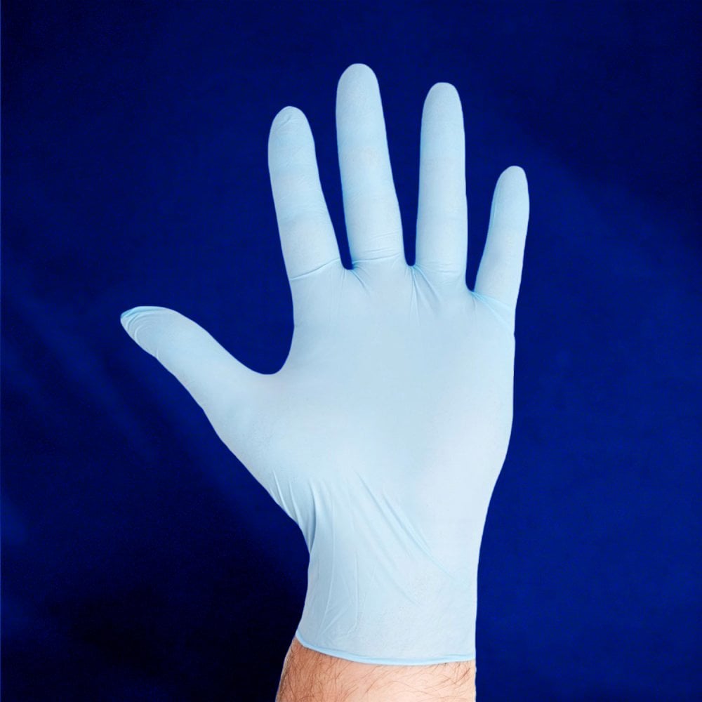 Blue Nitrile Gloves - Powder Free