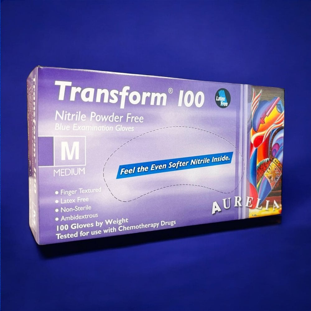 Transform - Blue Nitrile Gloves - Powder Free