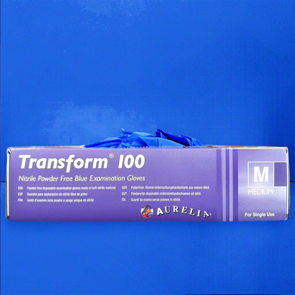 Transform - Blue Nitrile Gloves - Powder Free
