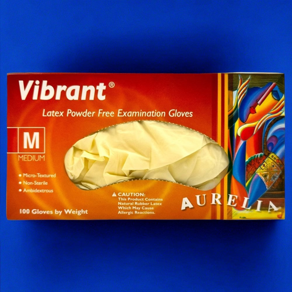 Vibrant - Latex Gloves - Powder Free