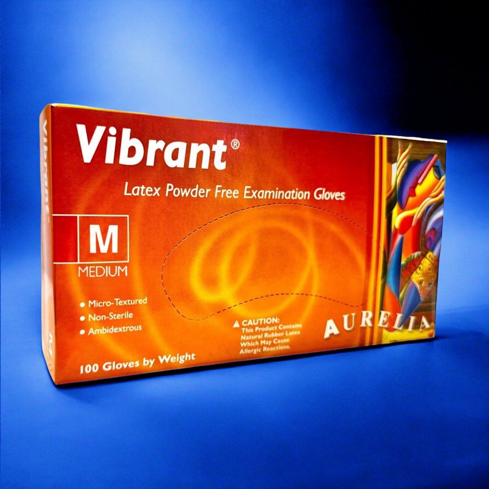 Vibrant - Latex Gloves - Powder Free