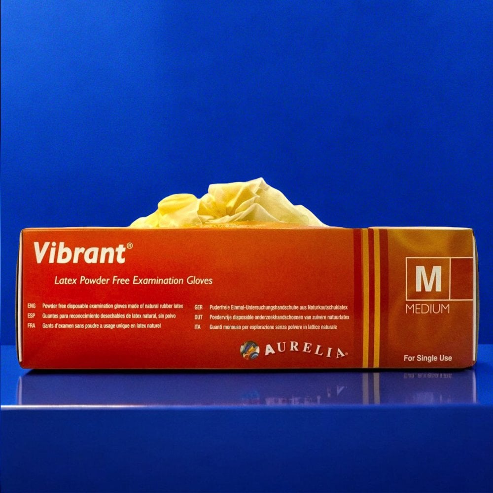 Vibrant - Latex Gloves - Powder Free