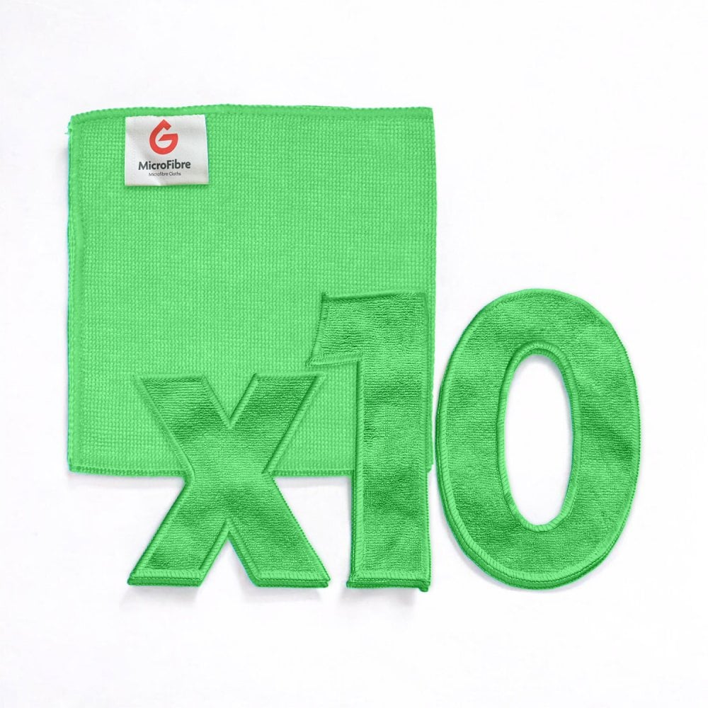 Light Duty Green Microfibre Cloths