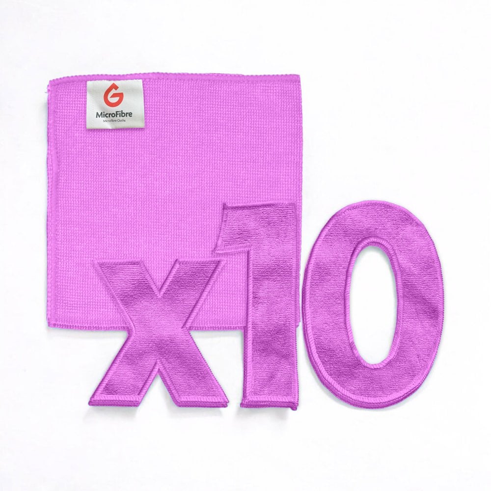 Light Duty Microfibre Cloths - Pink