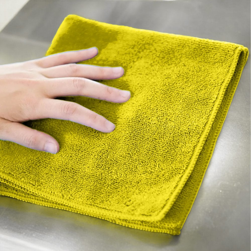 Medium Duty Microfibre Cloths - Yellow