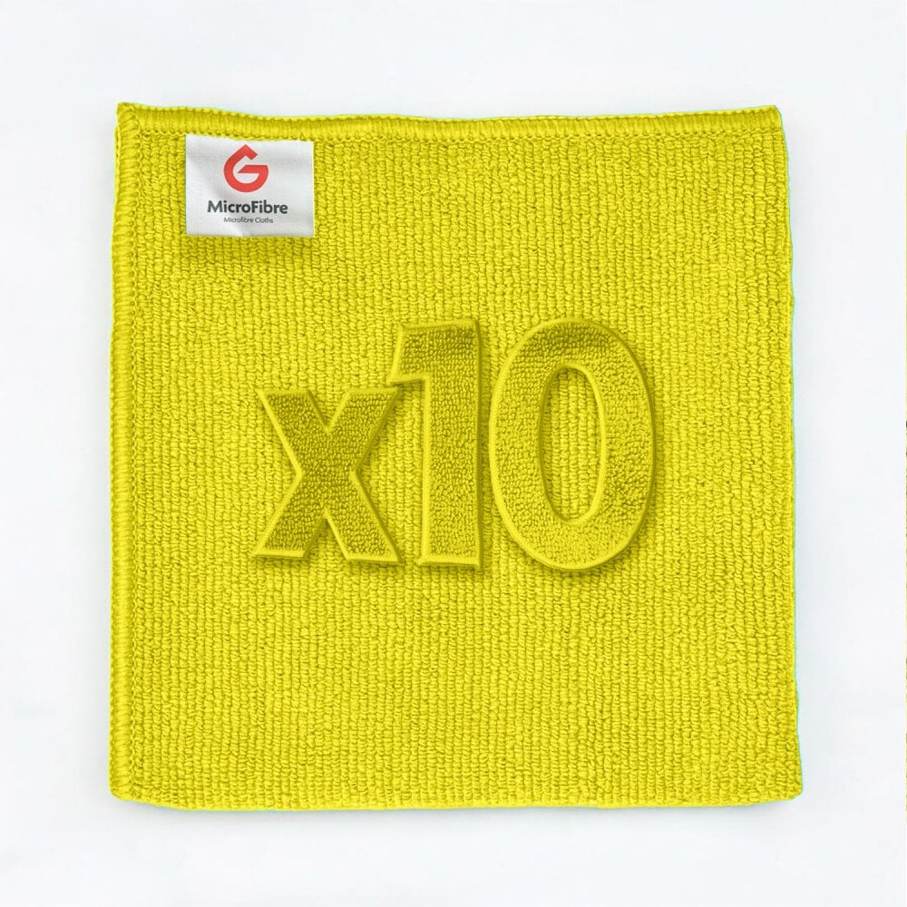 Medium Duty Microfibre Cloths - Yellow