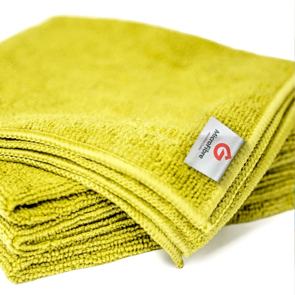 Medium Duty Microfibre Cloths - Yellow