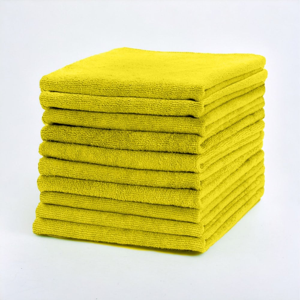 Medium Duty Microfibre Cloths - Yellow
