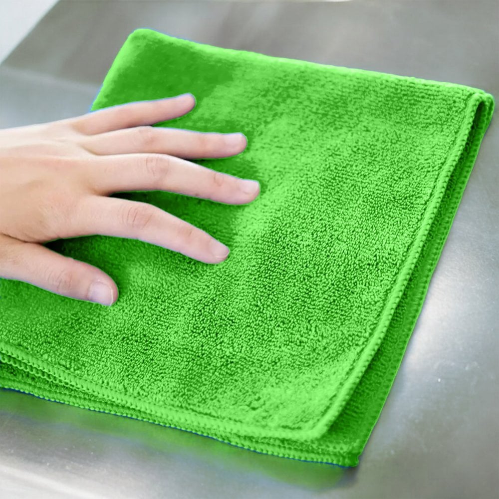 Medium Duty Microfibre Cloths - Green