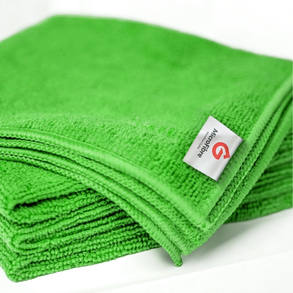 Medium Duty Microfibre Cloths - Green