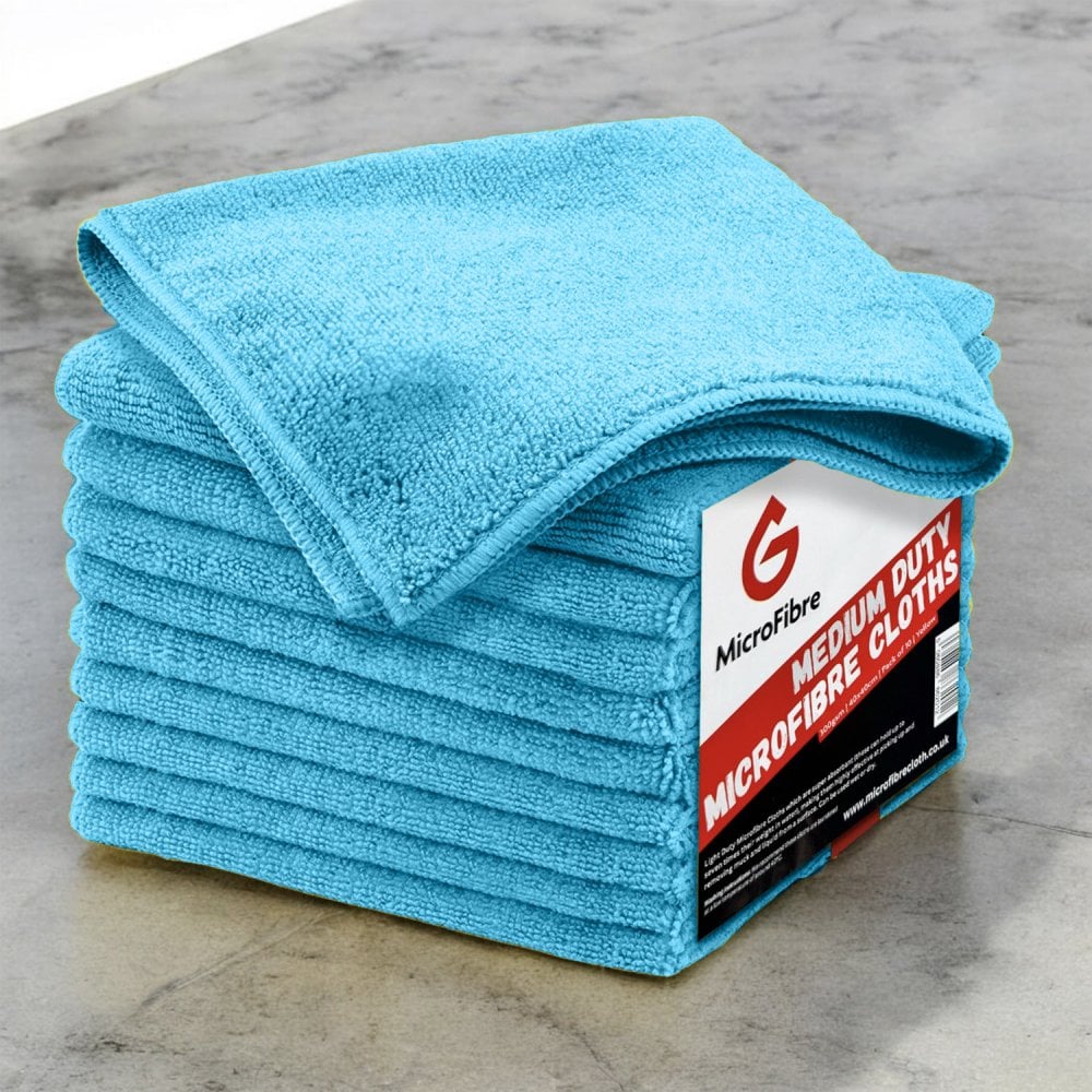 Medium Duty Microfibre Cloths - Blue