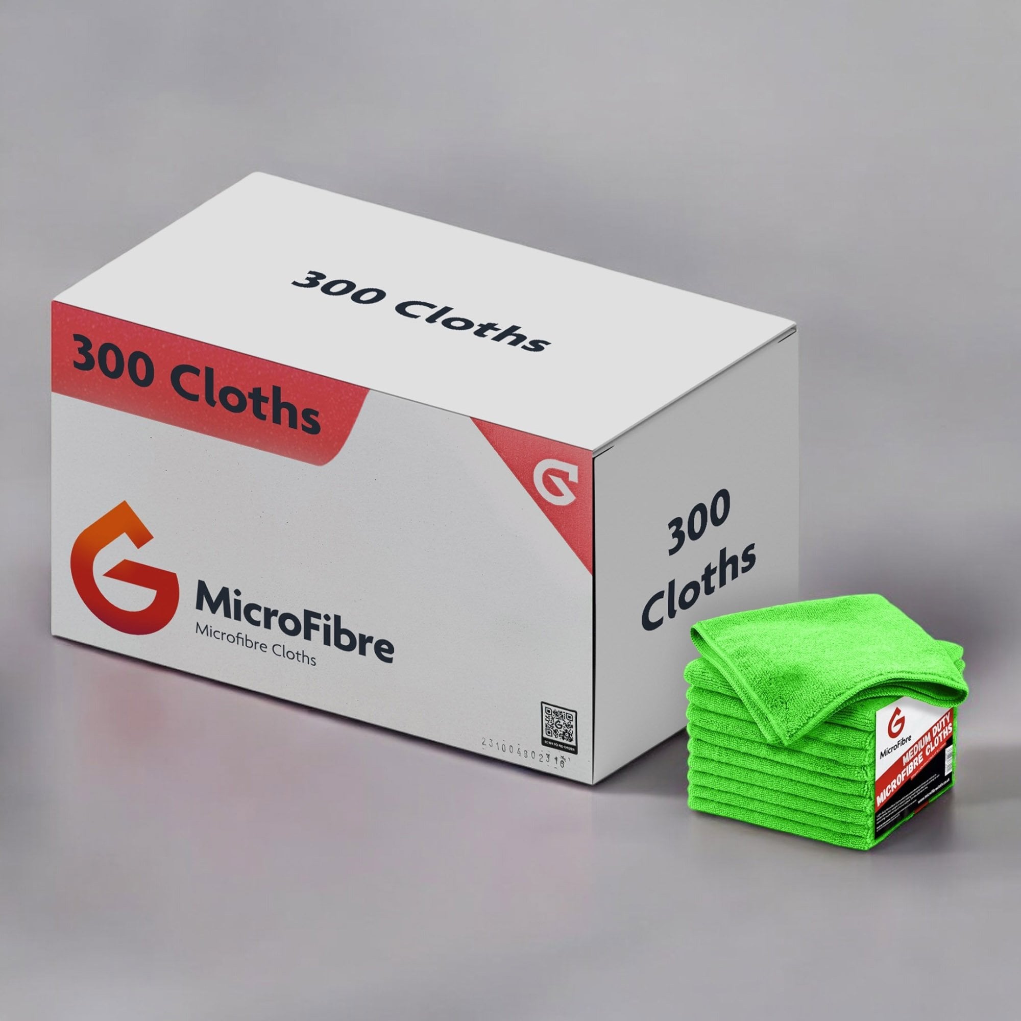 Medium Duty Microfibre Cloths - Green X300
