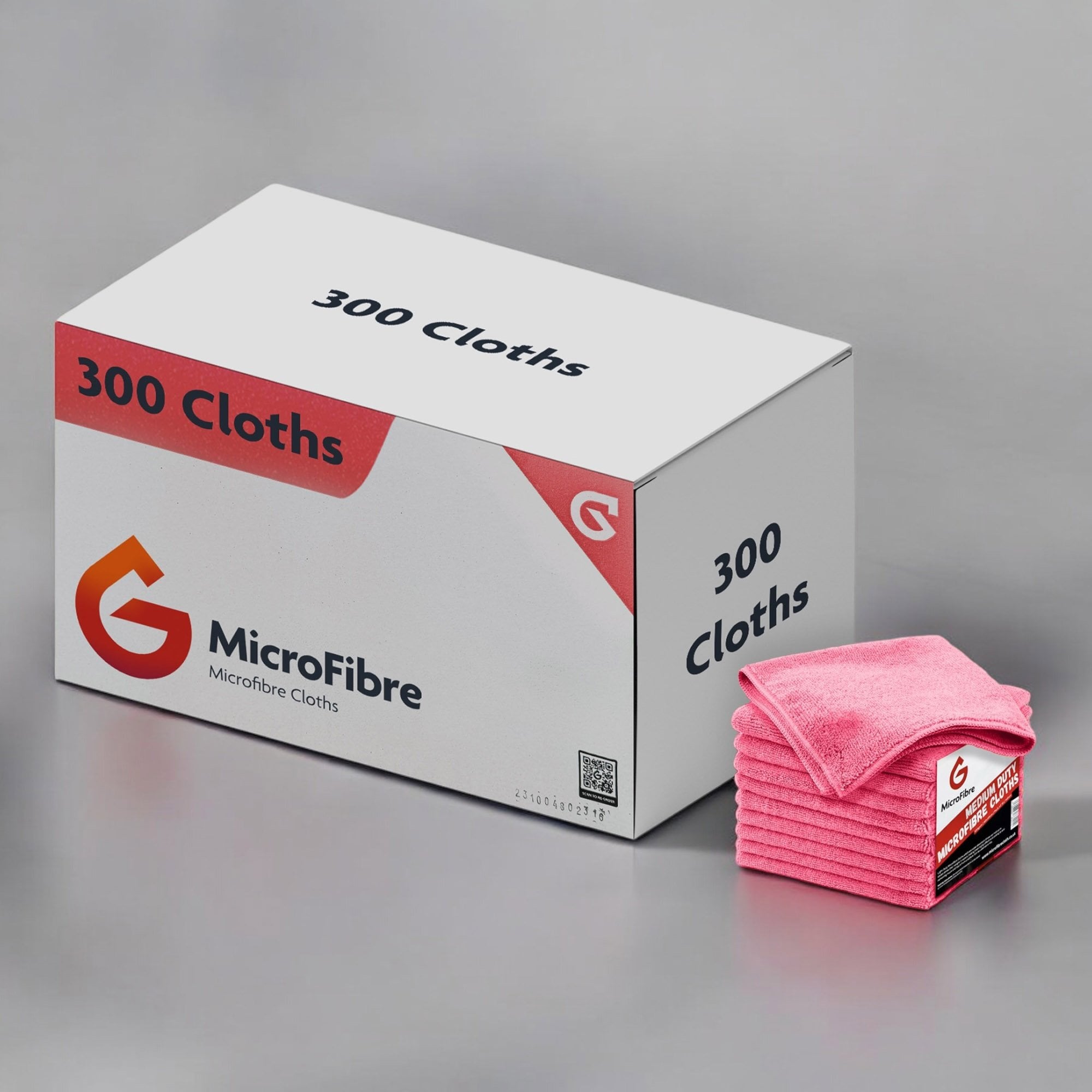 Medium Duty Microfibre Cloths - Pink X300