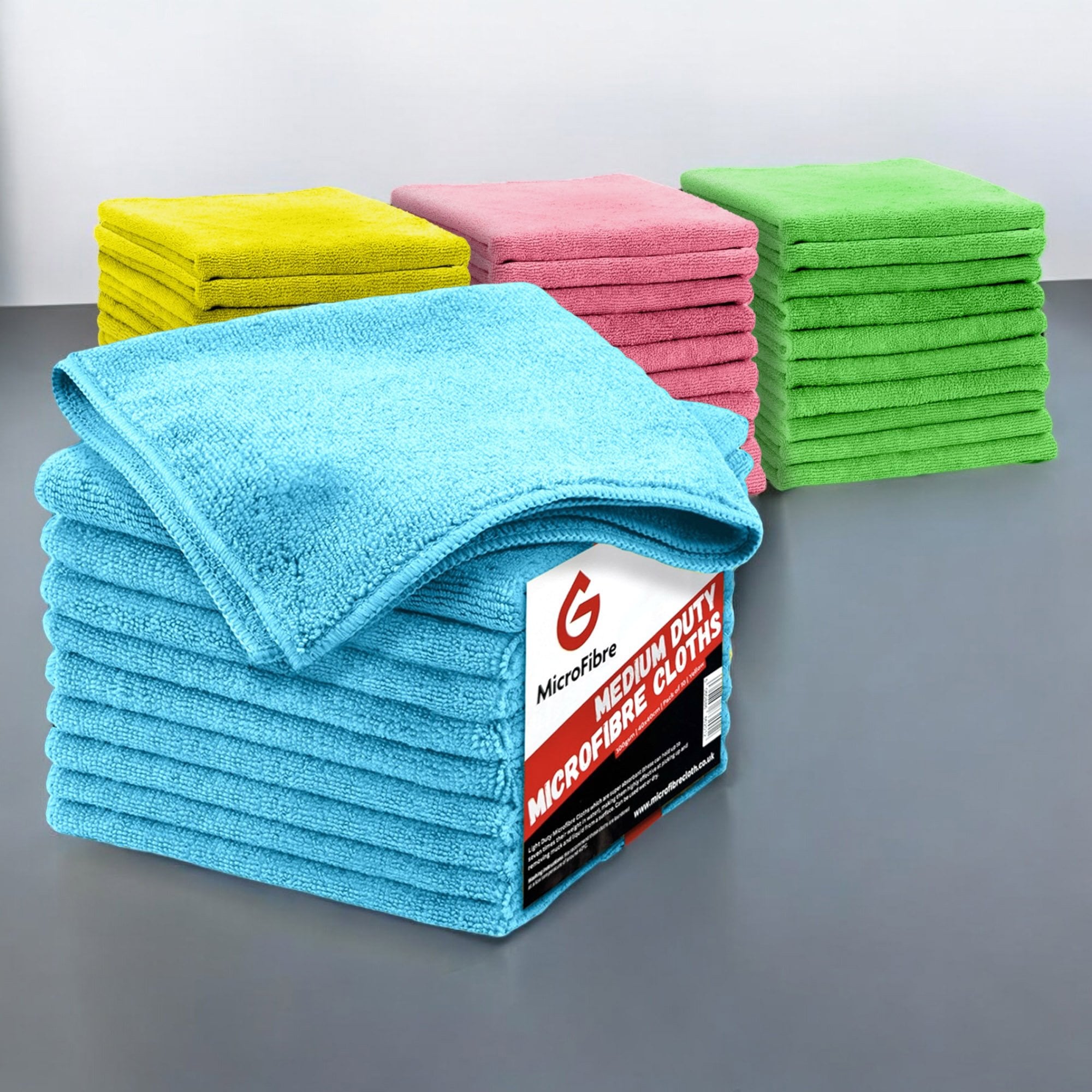 Medium Duty Microfibre Cloths - Mixed Colours