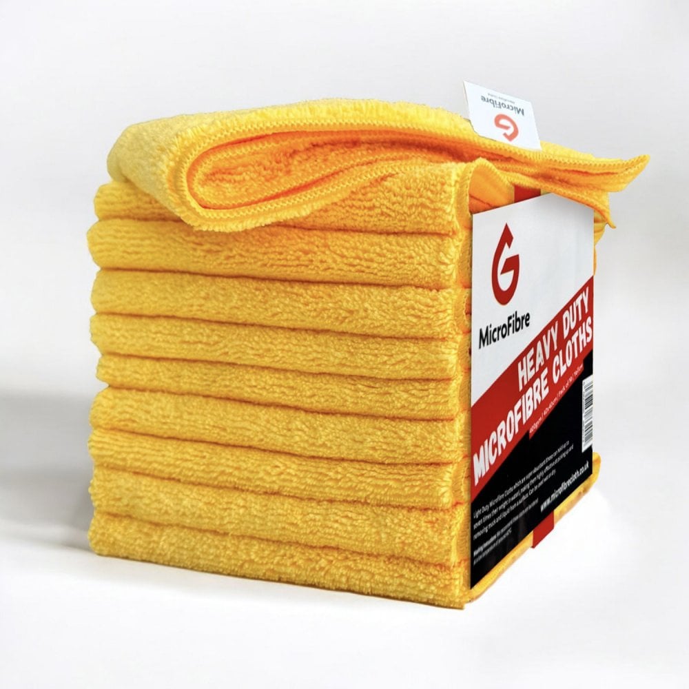 Heavy Duty Microfibre Cloths - Yellow