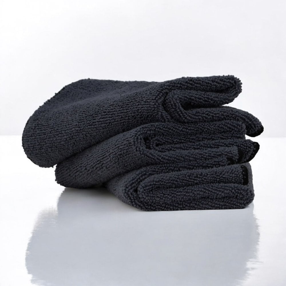 Heavy Duty Microfibre Cloths - Black