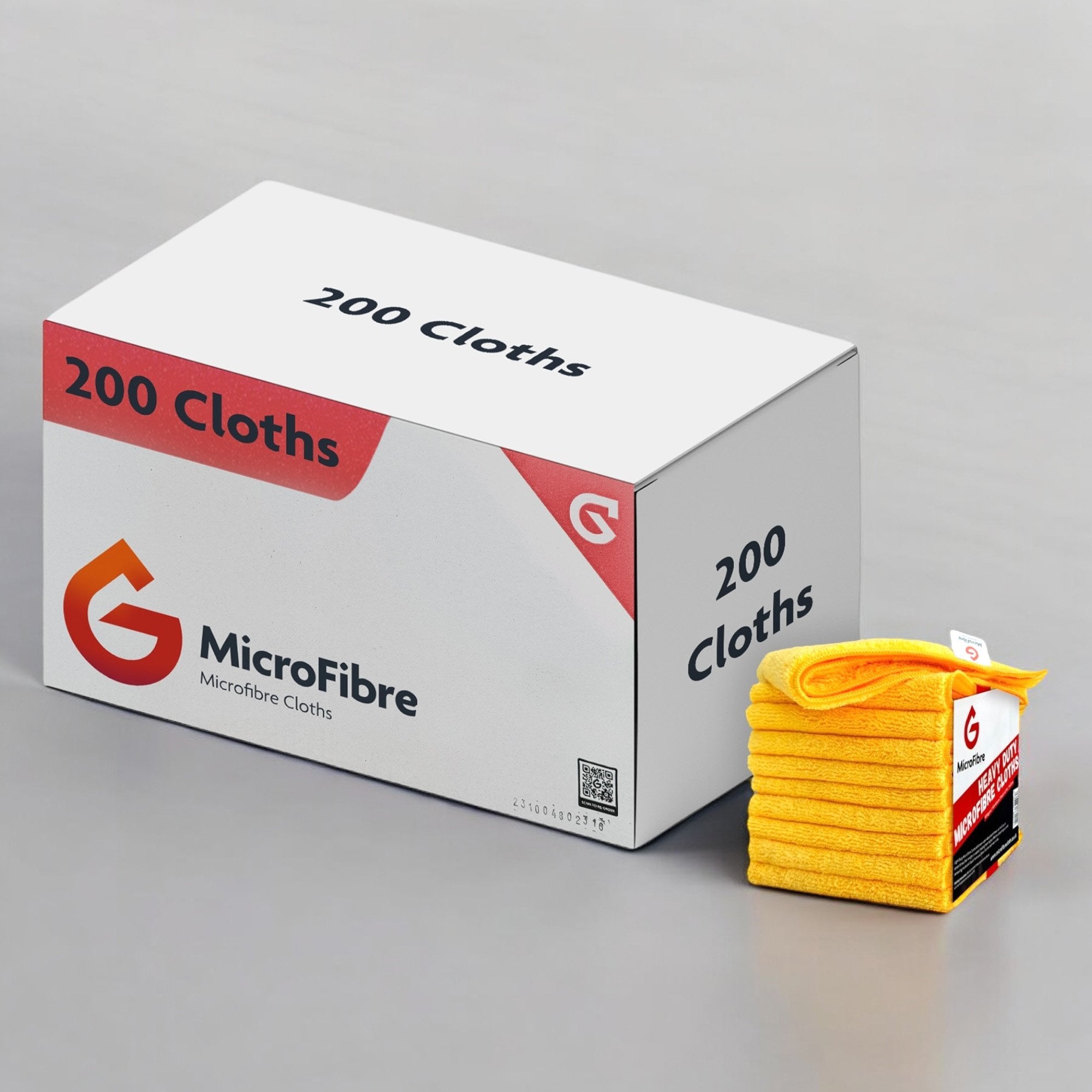 Heavy Duty Microfibre Cloths - Yellow X200