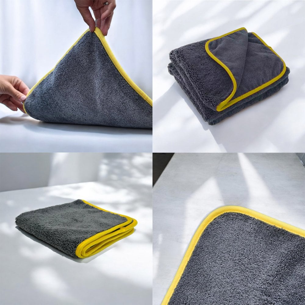 Car Drying Microfibre Towel - Grey