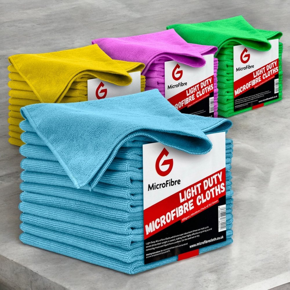 Microfibre Cloth Mix - Green, Blue, Pink & Yellow
