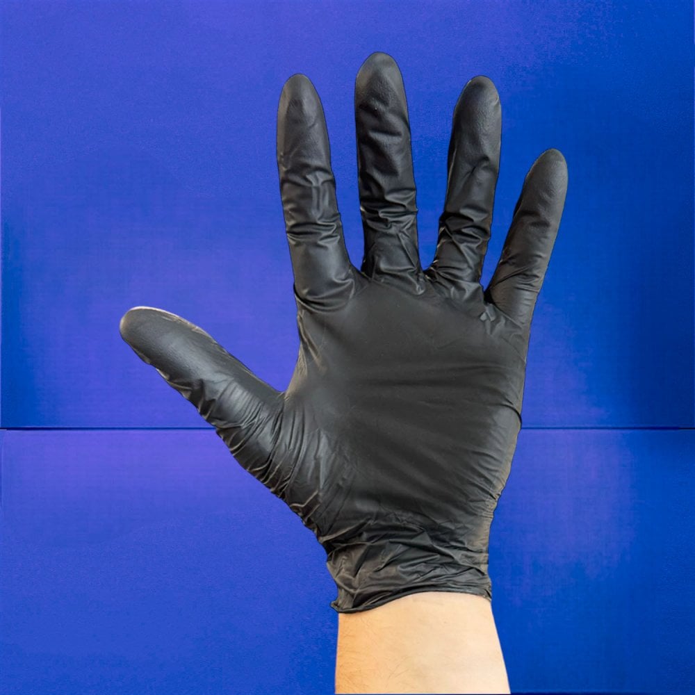 Black Nitrile Gloves - Powder Free