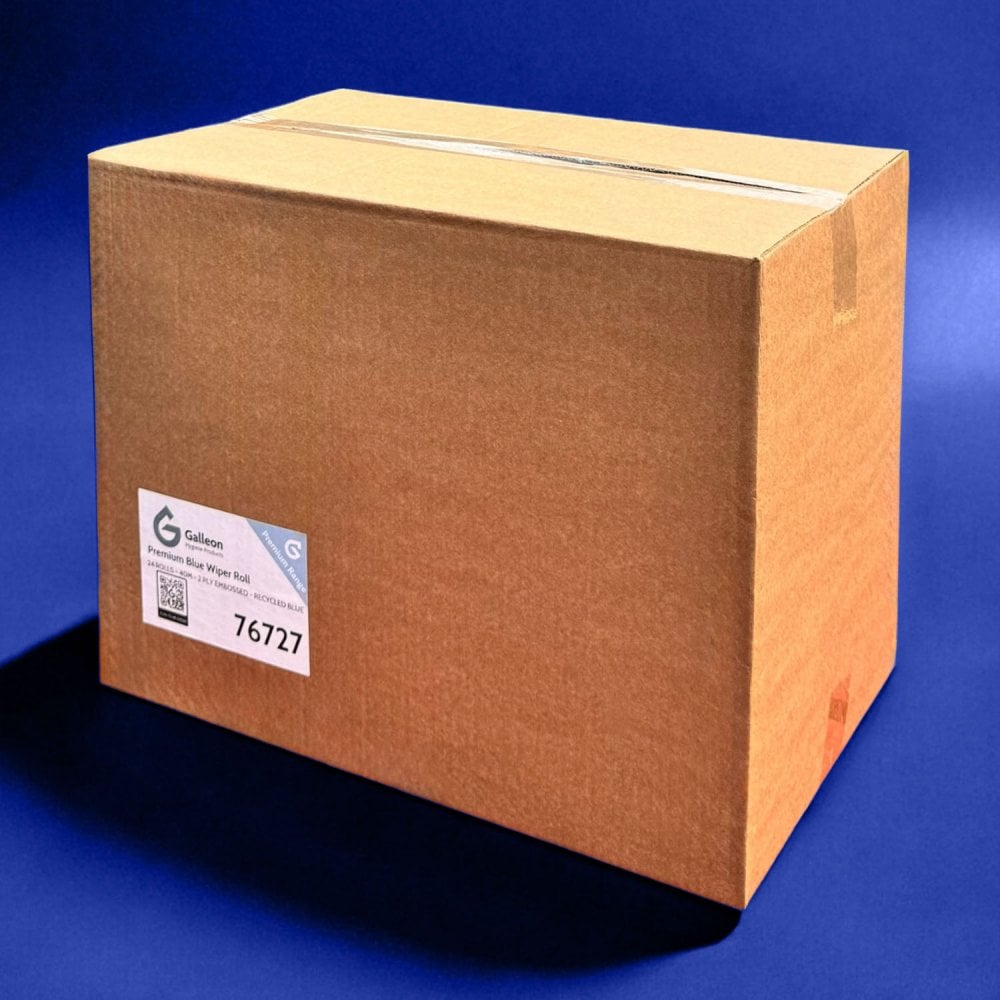 10" Wiper Rolls - Embossed - Blue