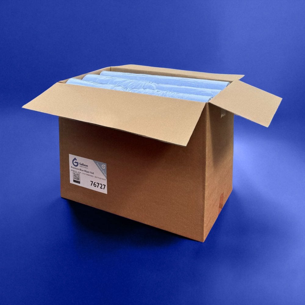 10" Wiper Rolls - Embossed - Blue