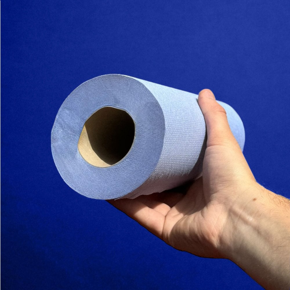 10" Wiper Rolls - Embossed - Blue