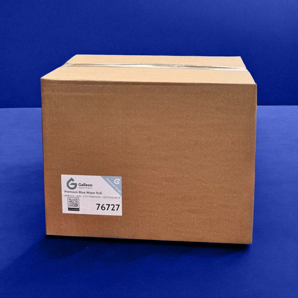 10" Wiper Rolls - Embossed - Blue