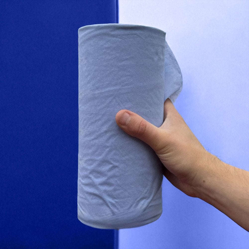 10" Wiper Rolls - 3 Ply - Blue