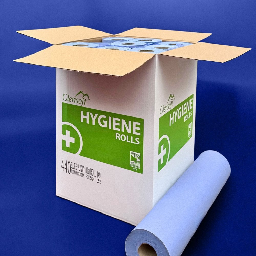 3 Ply Luxury Blue Couch Rolls