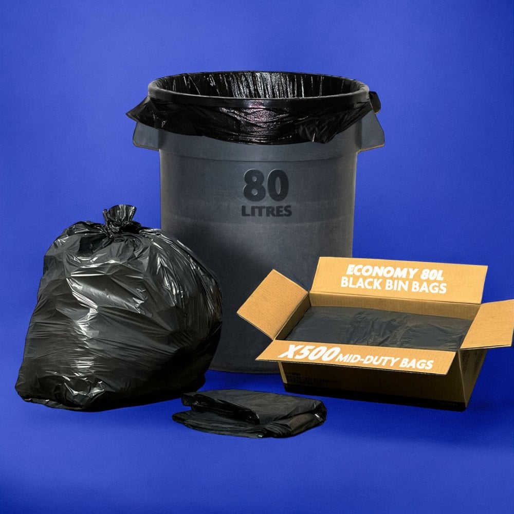 Economy - Black Bin Bags