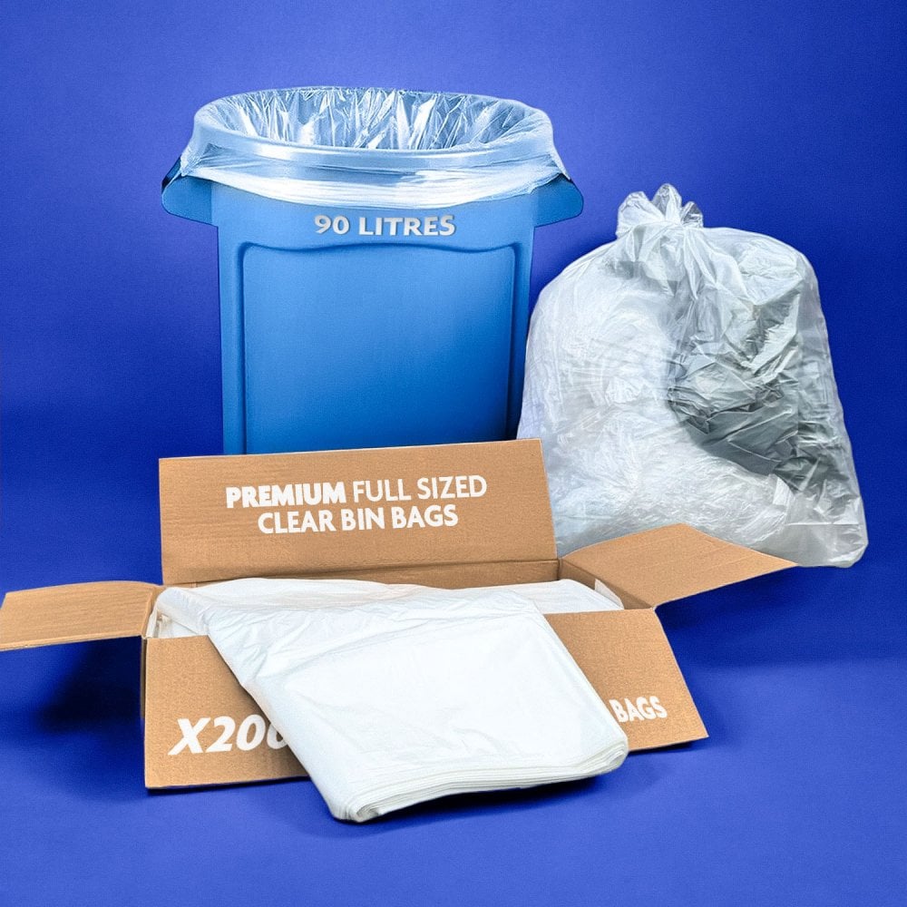 Premium - Clear Full Size Bin Bags