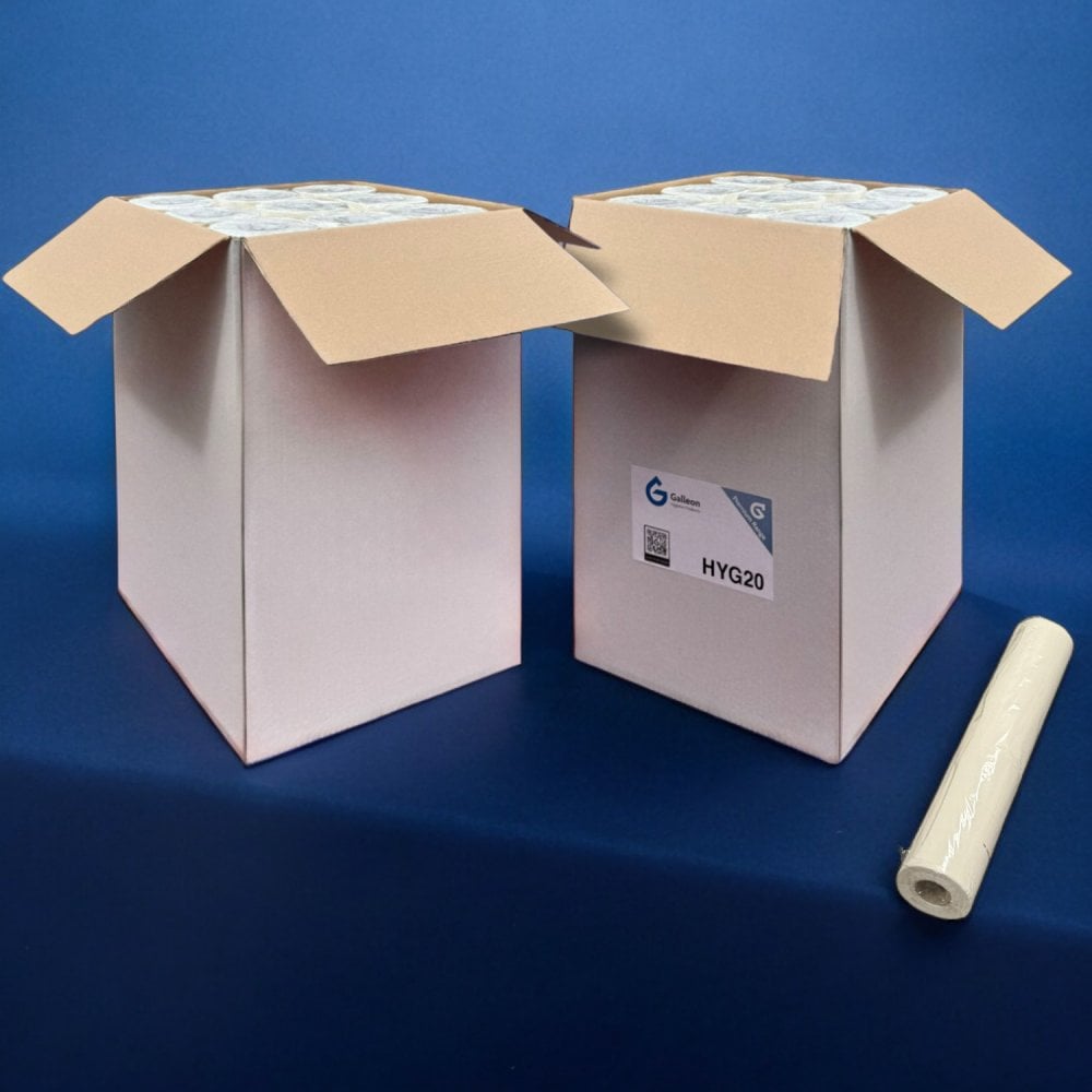 2 Ply 40m White Couch Rolls - 2 Cases