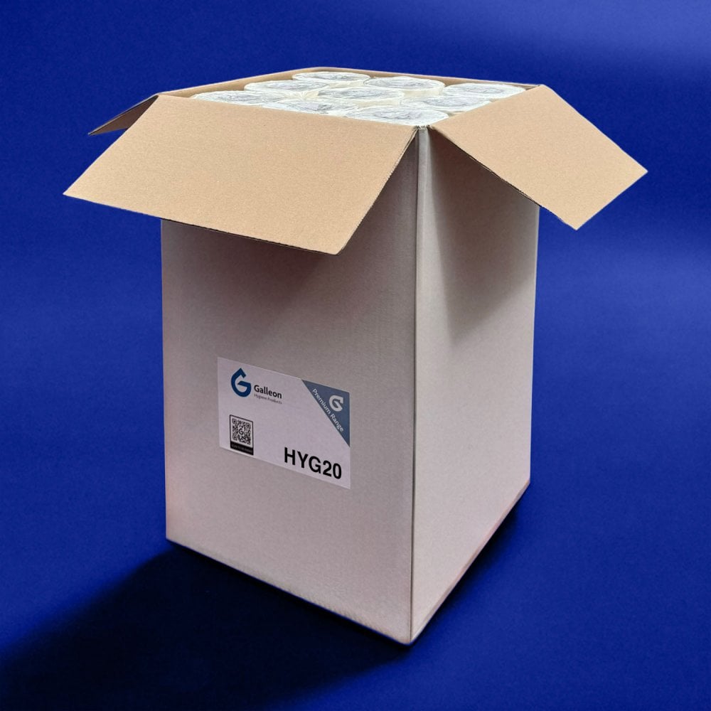 2 Ply 40m White Couch Rolls - 2 Cases