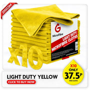 Light Duty Microfibre Cloths - Yellow
