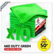 Medium Duty Microfibre Cloths - Green