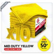 Medium Duty Microfibre Cloths - Yellow