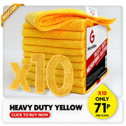 Heavy Duty Microfibre Cloths - Yellow