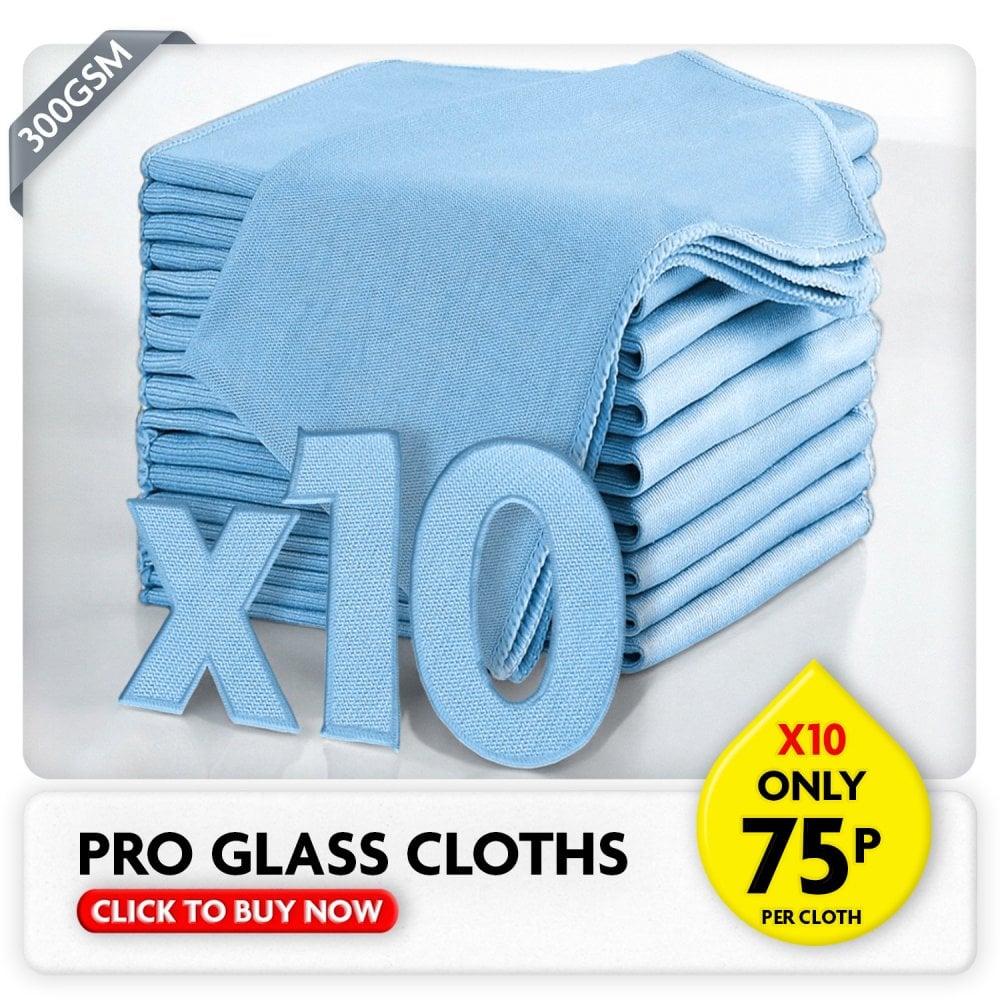 Pro Glass Cloths - Blue