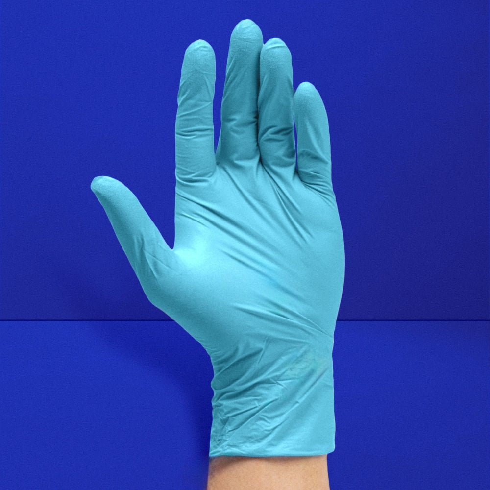 Blue Nitrile Gloves - Powder Free