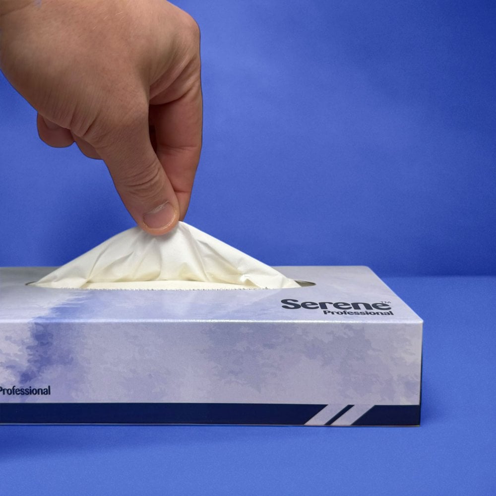 Paper Facial Tissues - 2 Ply White