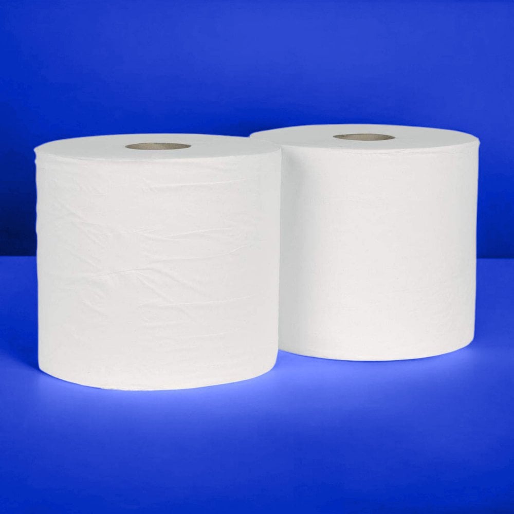 Forecourt Rolls - 2 Ply - White - Twin Pack
