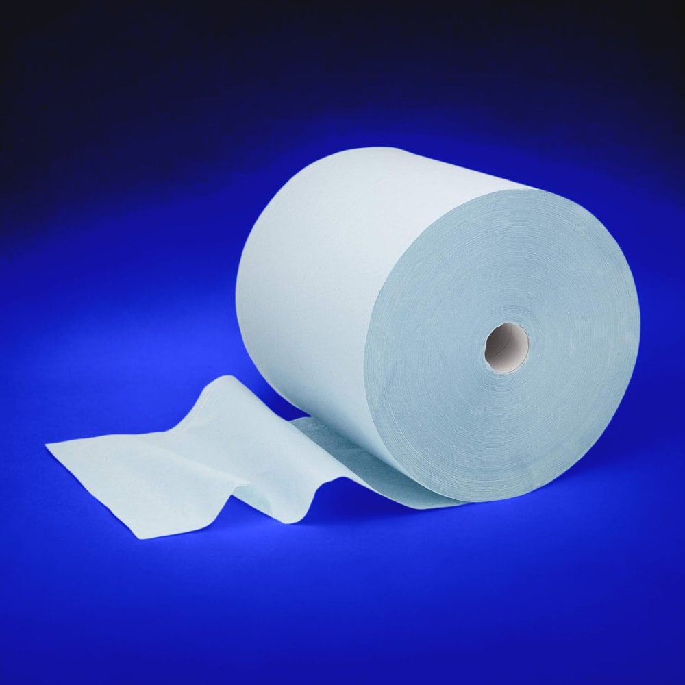 L30 Ultra + Large Wiper Roll - 3 Ply - Blue