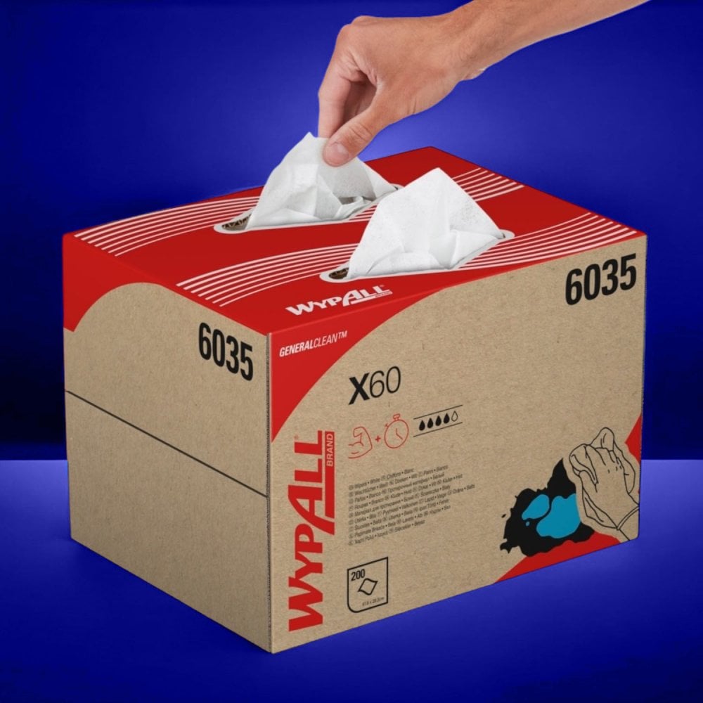 WYPALL* X60 Cloths - BRAG * Box / White