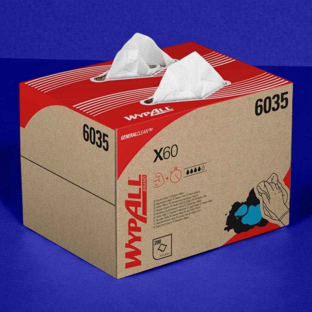 WYPALL* X60 Cloths - BRAG * Box / White