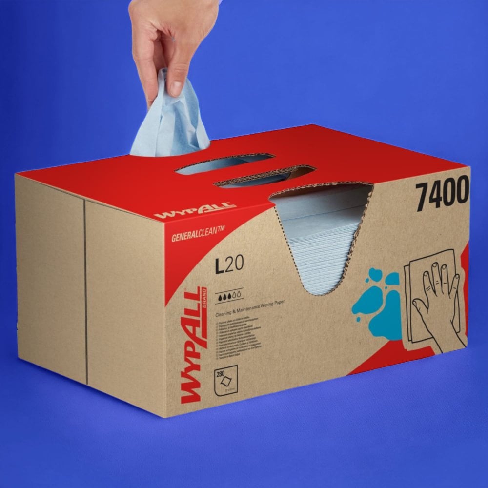 Workshop Wipes Wypall Kimwipe L20 Brag Box