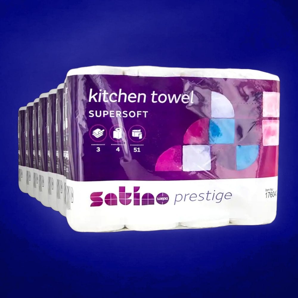 Prestige Premium Kitchen Rolls - 3 Ply x 32 Rolls