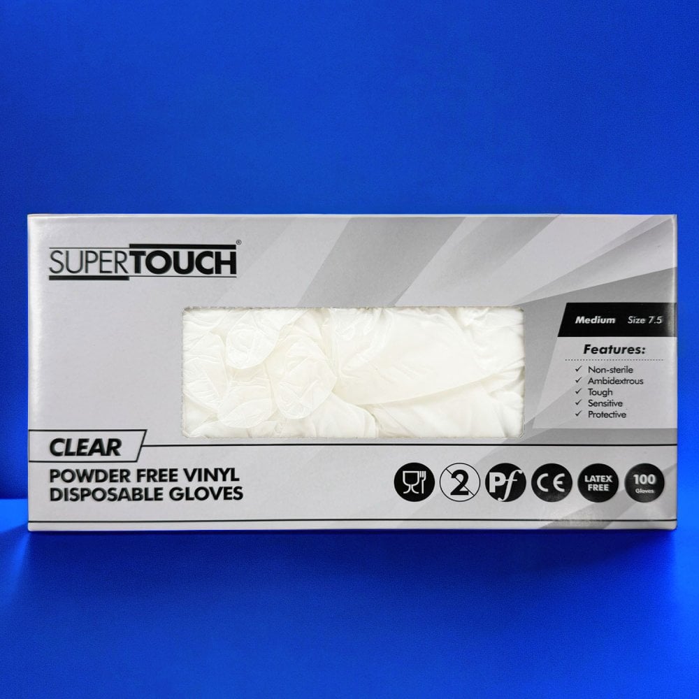 Clear Vinyl Gloves - Powder Free