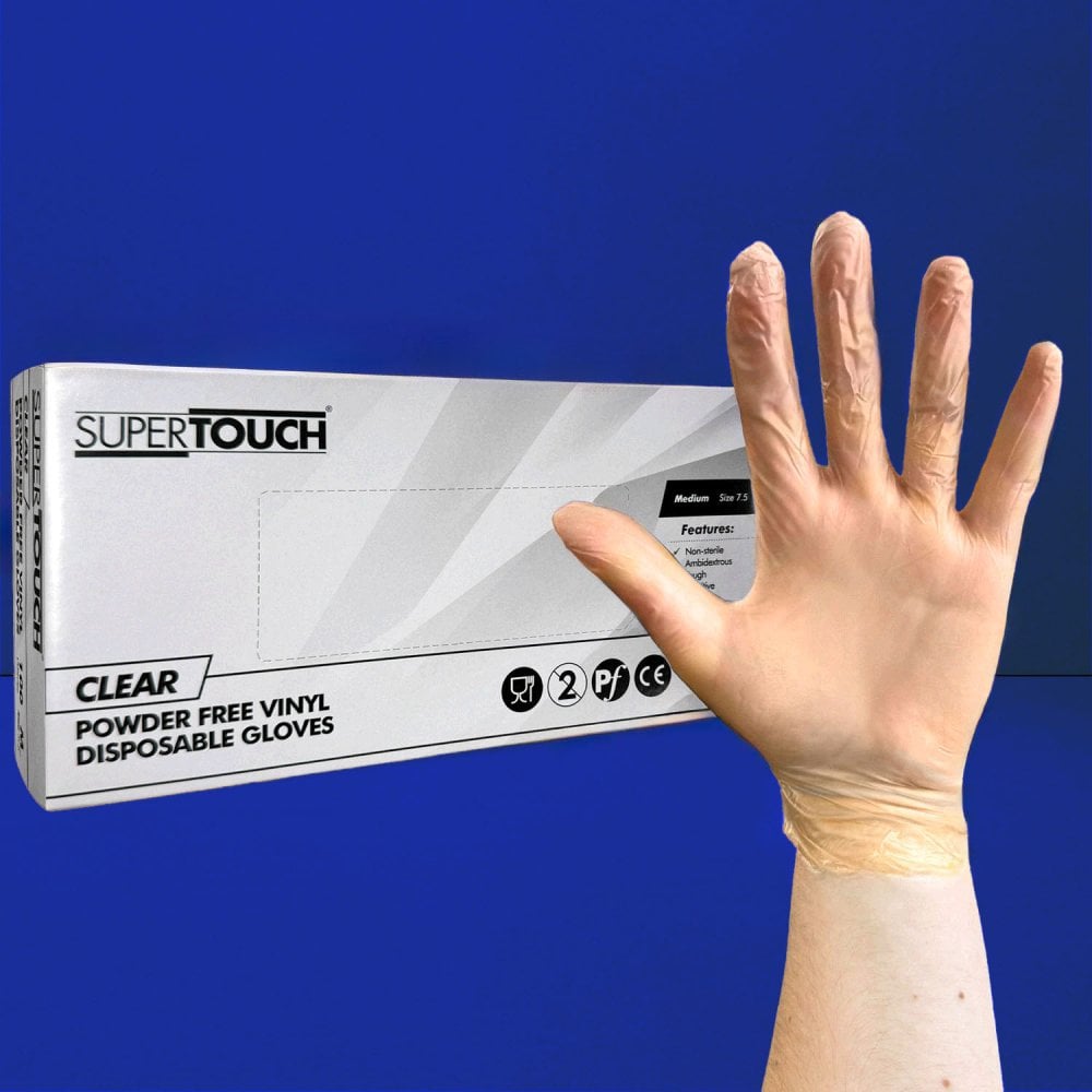 Clear Vinyl Gloves - Powder Free
